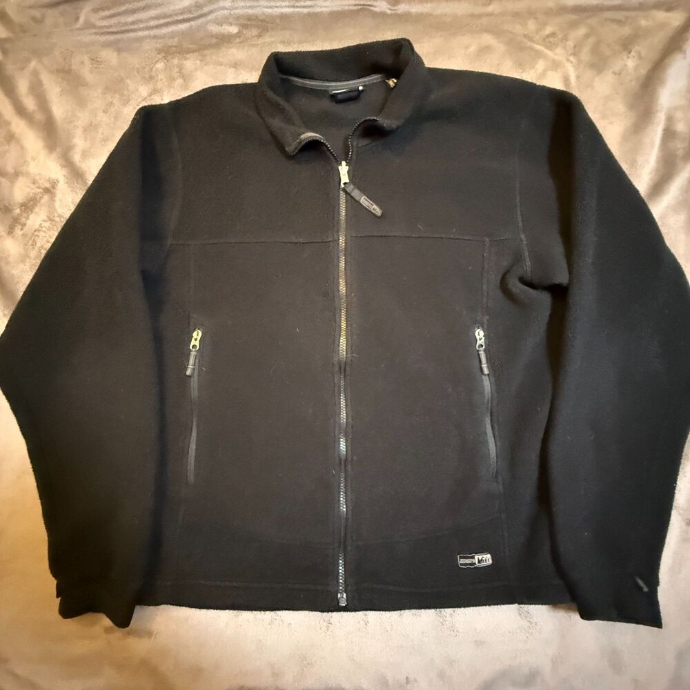 REI black fleece jacket - Size L